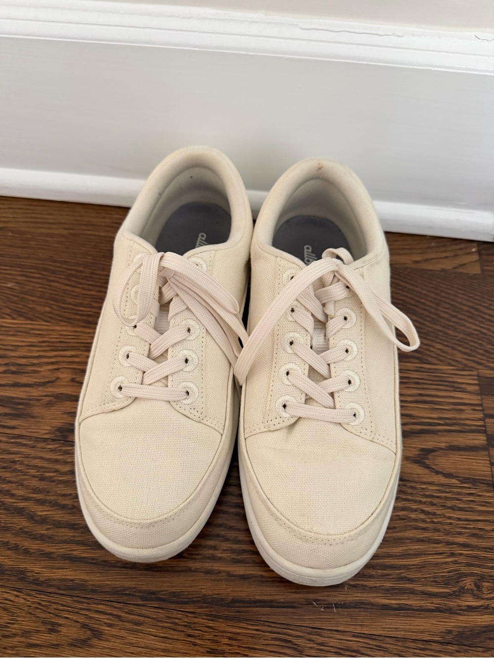 allbirds Women's Cream Canvas Sneakers